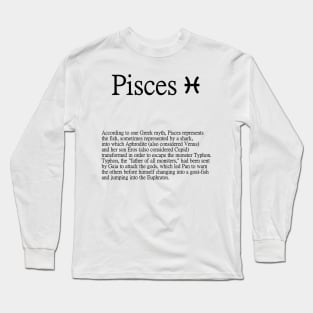 Pisces Zodiac Sign Long Sleeve T-Shirt